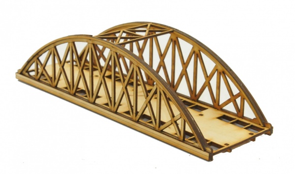 TT-BR004 Single Track Short Girder Rail Bridge TT:120 Model Laser Cut ...