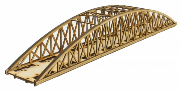 Tt-br015 Twin Track Long Bowstring Rail Bridge Tt:120 Gauge Model Laser 